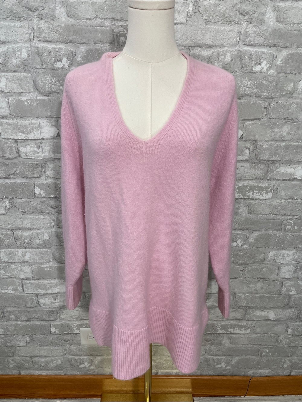 J. Crew Cashmere V-Neck Tunic Sweater